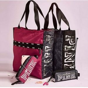 VS Pink Tote & Tech Pouch SET